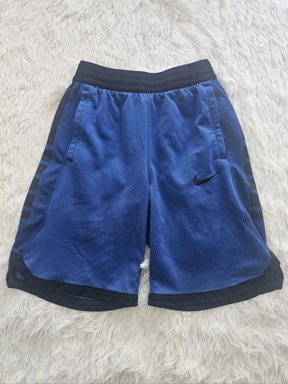 Youth Large Blue And Black Nike Shorts